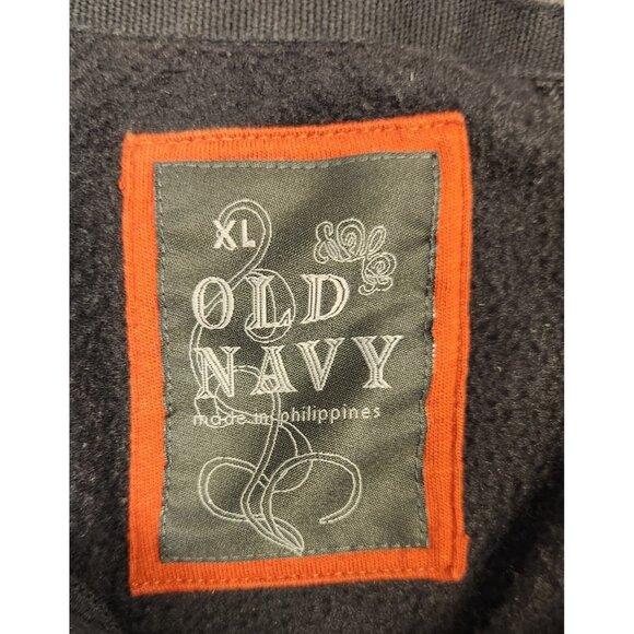 Old Navy Sweater 1/4 Zip Pullover Fleece Black Warm Soft Mens XL EUC - Picture 10 of 12